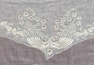 RARE FRENCH EMBROIDERED COL CHALE 1825 1835 CANEZOU  