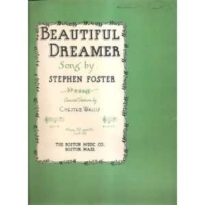  Sheet Music Beautiful Dreamer Stephen Foster 202 
