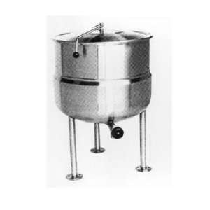   20 Gallon Direct Stationary Kettle, Spring Assist Cover, 2/3 Jacket