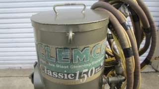 2005 Clemco Classic 150 Abrasive Sandblast Pot Sand Blaster & Hose 