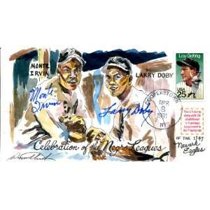  Monte Irvin & Larry Doby Autographed Cache Sports 