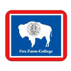  US State Flag   Fox Farm College, Wyoming (WY) Mouse Pad 