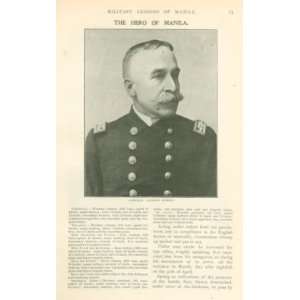  1898 Admiral Dewey Battle of Manila Spanish War 