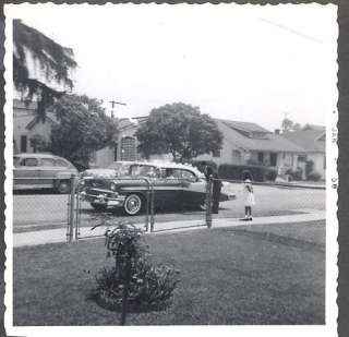   Men & Girl w/ 1956 Chevrolet Chevy Bel Air Wedding Car 756642  