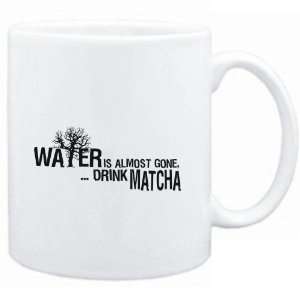  Mug White  Water is almost gone  drink Matcha  Drinks 