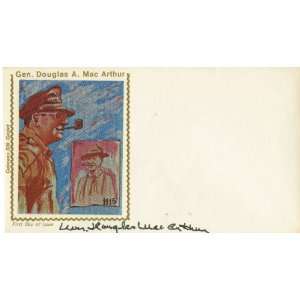 Mrs. Douglas MacArthur Autographed Commemorative Philatelic Cover