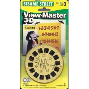  Sesame Street Counting 3D View Master 3 Reel Set Toys 