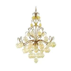 Venetian Collection 6 Light 38 Rialto Pendant with Champagne Glass 77 