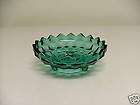 Indiana Glass WHITEHALL #521 Bowl Mint 3 toed Teal Blue