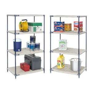  Vented Plastic Shelving 54x18x63 Nexelon Finish