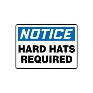   HARD HATS REQUIRED Sign   10 x 14 .040 Aluminum