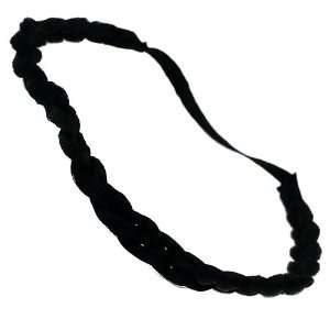  Braided Black Elasticated Hair Band Jewelry