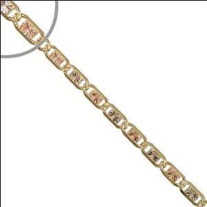 14k Tricolor Gold, Valentino Gucci Mariner Link Chain Bracelet 120 