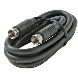   25 Black RG6 UL Coaxial Cable Assembly (Cable Zone)