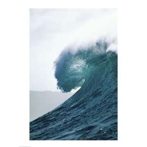  Close up of an ocean wave, Waimea Bay, Oahu, Hawaii, USA 