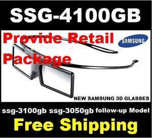 NEW SAMSUNG SSG 4100GB Active 3D glasses (SSG 3100gb SSG 3050gb follow 