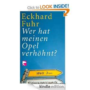   verhöhnt? (German Edition) Eckhard Fuhr  Kindle Store