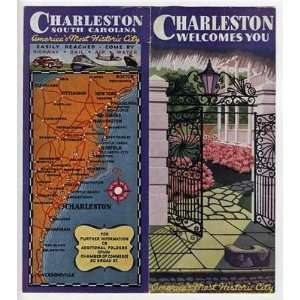  Charleston Welcomes You Brochure 1940s South Carolina 