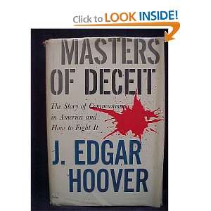  Masters of Deceit J. Edgar Hoover Books