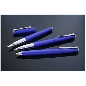  Lamy Studio Blue Fountain Pen   Blue/Chrome, Medium Nib 