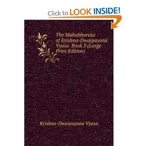   Vyasa Book 3 (Large Print Edition) Krishna Dwaipayana Vyasa Books