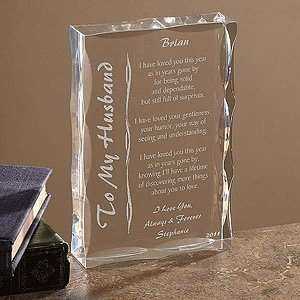   Personalized Gifts Sculpture with Romantic Love Poem