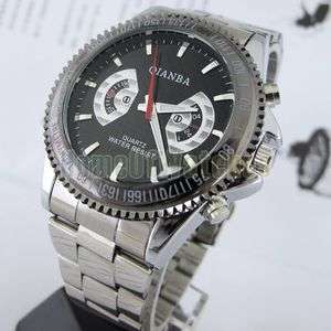   Silver Office Style Stainless Steel Quartz Water Resistant Watch