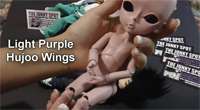 Hujoo Wings in LIGHT PURPLE 26cm ABS Ball Jointed Doll Dollfie for 