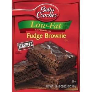  Betty Crocker Low Fat Fudge Brownie Mix, 20.5 oz Boxes, 12 