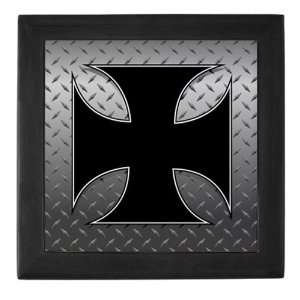  Keepsake Box Black Iron Maltese Cross Plate Everything 