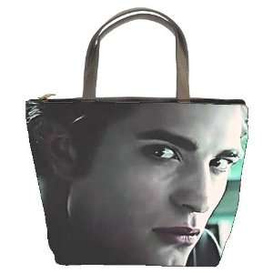 com New Custom Black Leather Bucket Bag Handbag Purse Twilight Edward 