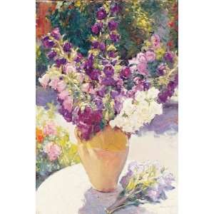 Edward Noott 24W by 36H  Flower Vase CANVAS Edge #2 1 1/4 black 