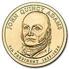 2008 P D John Q Adams Commemorative Dollar Coin Set in Display Box 