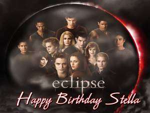 TWILIGHT ECLIPSE Frosting Sheet Edible Cake Topper  