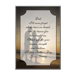  Thank You Dad Personalized Desk Plaque with Easel 
