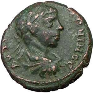  ELAGABALUS Nicopolis218AD Ancient Roman Coin TYCHE LUCK 