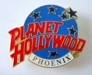 Planet Hollywood Phoenix Classic Light Blue Globe Logo Pin  
