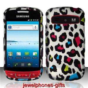 For Samsung Admire R720 Colorful Leopard Rubberized Hard Cell Phone 