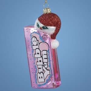  Candy Fantasy Hersheys Bubble Yum with Santa Hat Glass 