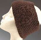   warmers wide black head wrap turban headband flower warm soft stretchy