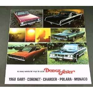    1968 68 DODGE Fever BROCHURE Dart Charger Coronet 