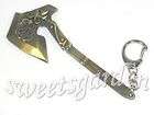 Rose Design Pattern Battle Axe Hatchet Ax Figure Model 