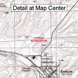   Topographic Quadrangle Map   Endicott, Washington (Folded/Waterproof