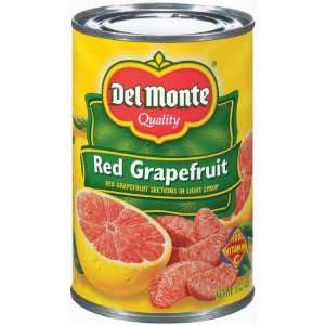 Del Monte Red Grapefruit Sections in Light Syrup   12 Pack  