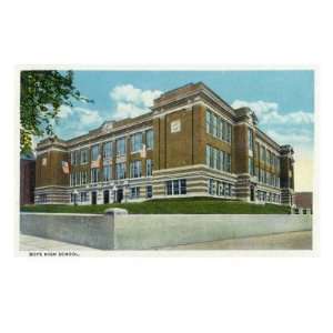 Lancaster, Pennsylvania   Exterior View of the Boys High School, c 