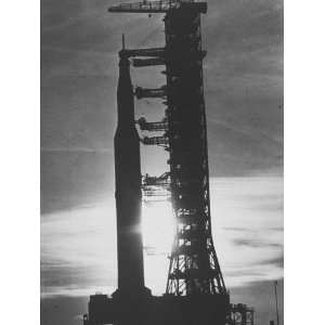  The Saturn V Rocket Carrying an Apollo Craft in a Trial 