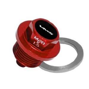  VMS RACING RED ANODIZED MAGNETIC OIL DRAIN PLUG PLUGS 20X1 