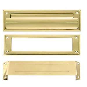  Satin Chrome Mail Slot with Letter Box Hood