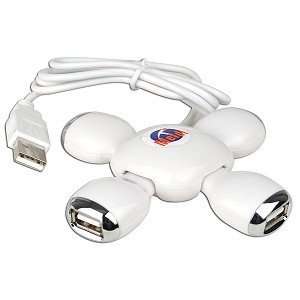  4 Port USB Hub (White)   Position The Ports Upright Or Lay 