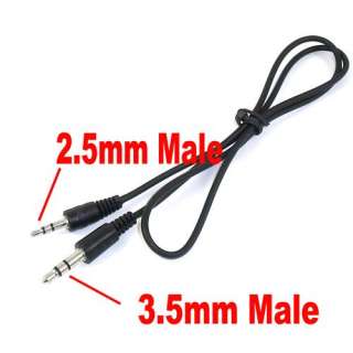 5mm MALE to 3.5mm MALE STEREO AUDIO EXTENSION CABLE A/V PLUG